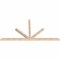 Ekena Millwork Saratoga Smooth Timber Gable Bracket, Douglas Fir, 108"W x 54"H x 3 1/2"D x 3 1/2"F, 12/12 Pitch GBW108X54X0404SAR00SDF - alternate 5